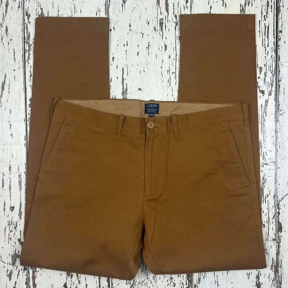 J. Crew The Driggs Chino pant men’s 34x32
Flat front brown Excellent Condition ! - Picture 2 of 4